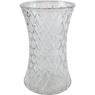 Small - Medium clear glass vase. 